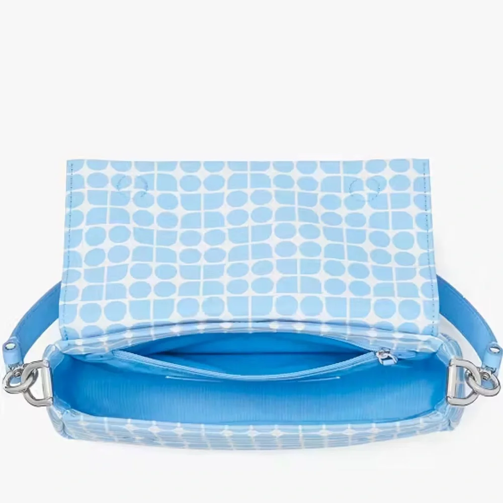 Kate Spade Noel Jacquard Convertible Crossbody Canvas XBody Shoulder Handbag